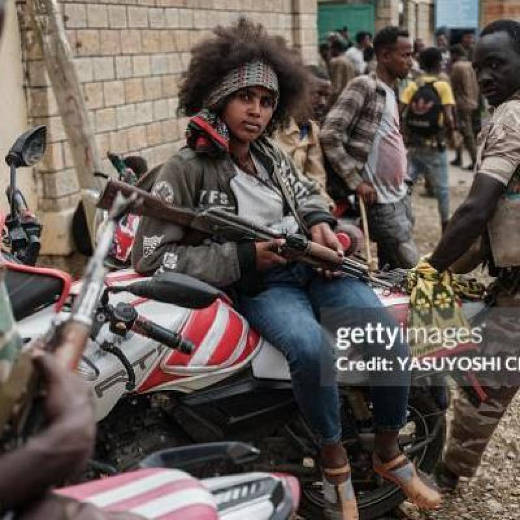 TDF Fighter women at Mekelle [Social Media]
